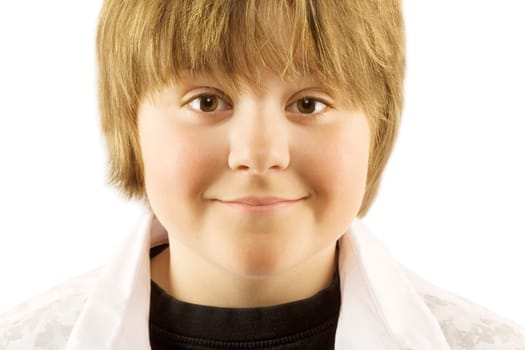 Young boy smiling