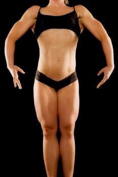 Woman in bikini posing