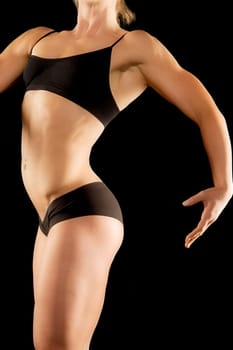 Woman in bikini posing