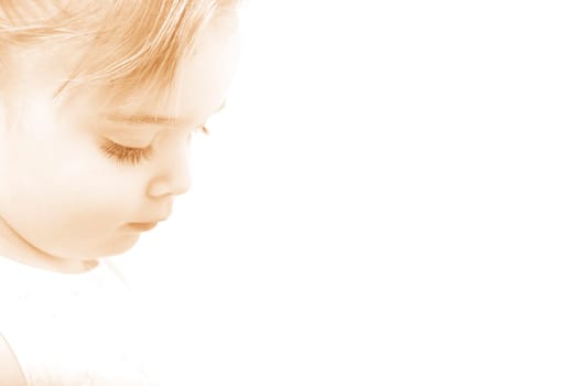 Child looking down
