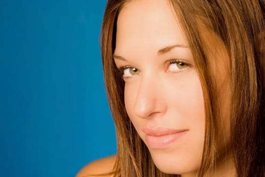 Brunette model