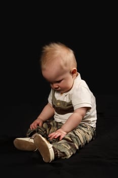 Portrait of a baby boy