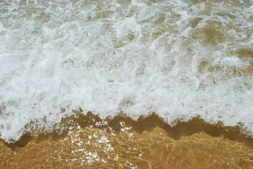 Sparkling ocean scene background