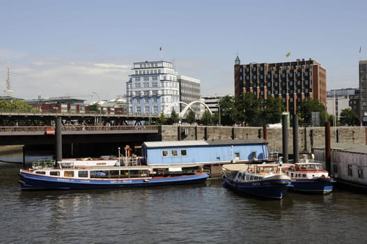 Inland port in Hamburg