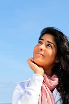 Portrait of beautiful young woman