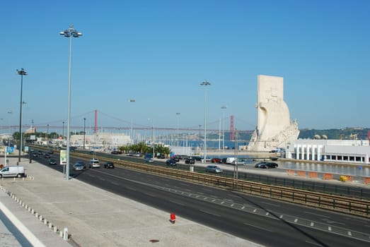 Lisbons cityscape in Portugal