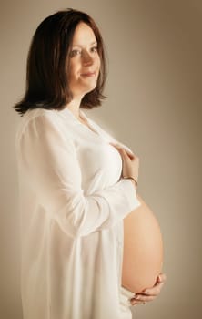 A pregnant belly