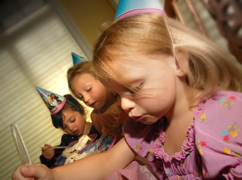 Children at a birthday party