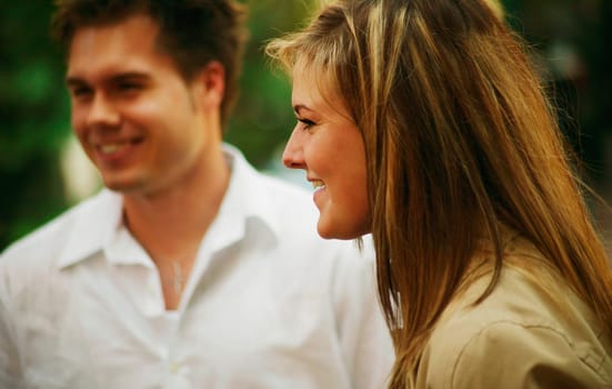 Couple conversation
