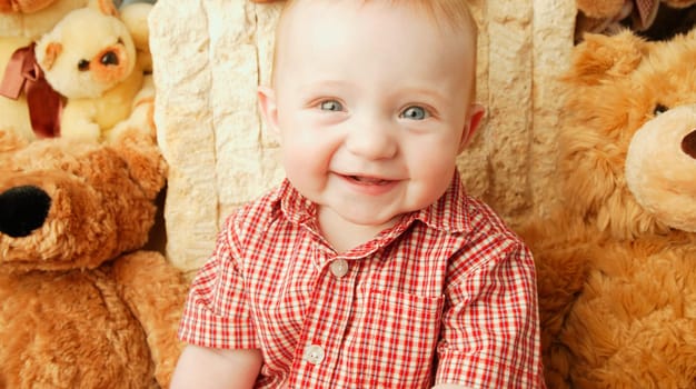 Baby with special friends
