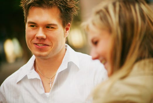 Couple conversation