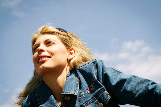 Woman deep in thought