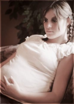 Portrait of a pregnant woman