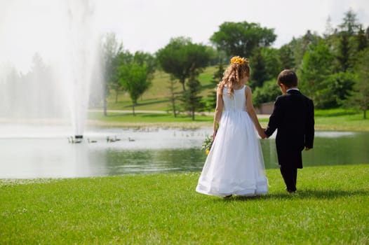 Ring barer and flower girl