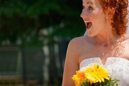 Bride's sense of humor