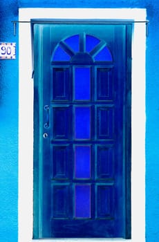 Colorful Home Entrance Island of Burano Venetian Lagoon Italy