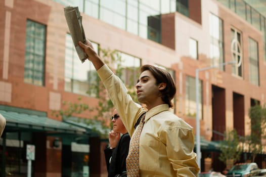Hailing a cab