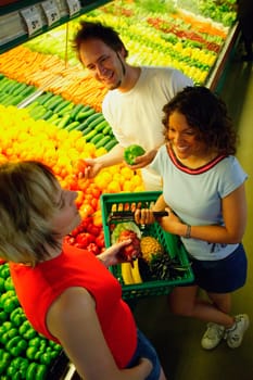 Visit in a grocery store