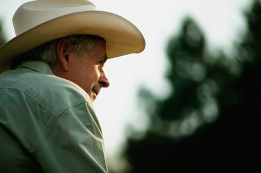 Man with cowboy hat
