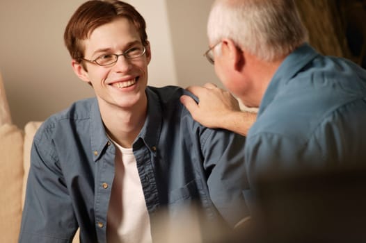 Two people having a conversation