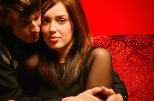 Couple spend time together