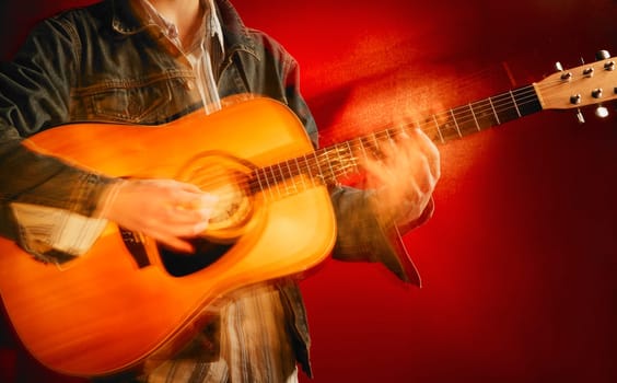 A guitar player