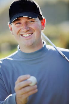 Portrait of a golfer