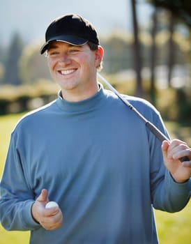 Portrait of a golfer
