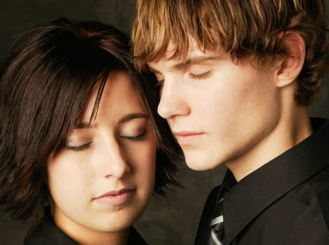 Couple enjoy each other