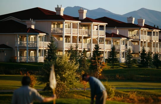 Condos on a golf course