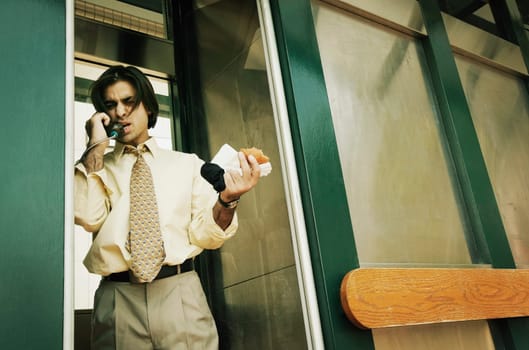 Businessman on the phone