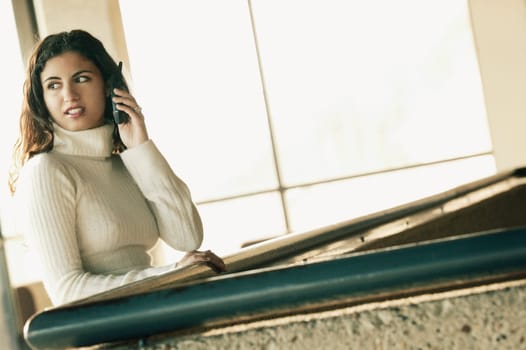 Woman with cell phone
