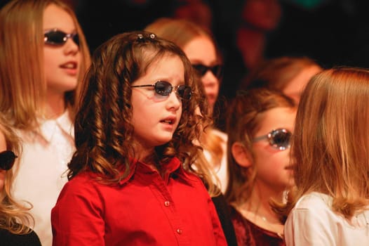 A choir of children