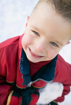 Boy with big smile