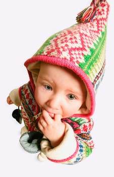 Child with a hat