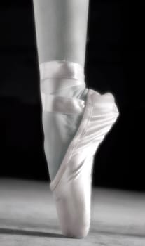 A ballet slipper