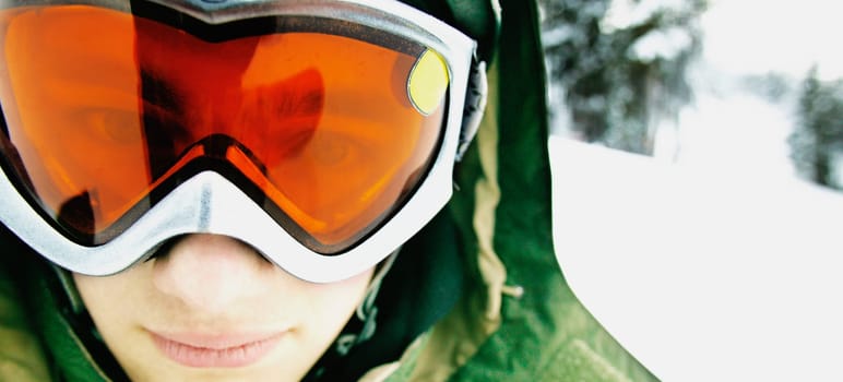 Man with goggles