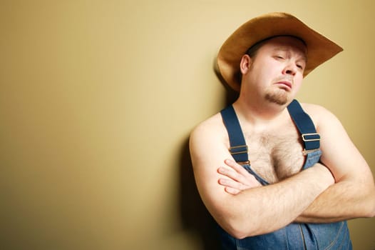 Man with cowboy hat
