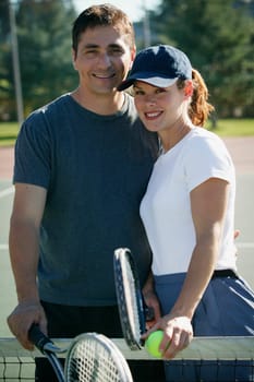 Portrait of an athletic couple