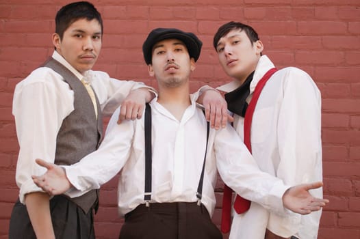 A group of three men