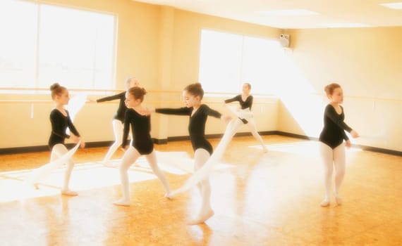 A dance class