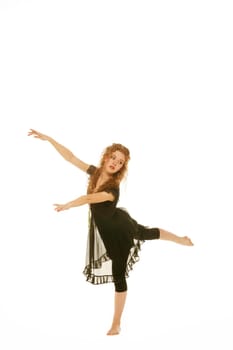 A woman dances