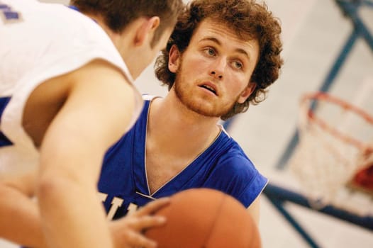 A basketball game