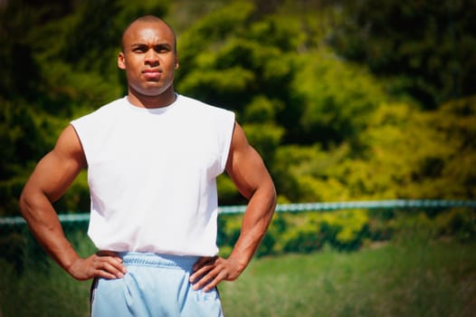 Portrait of an athlete