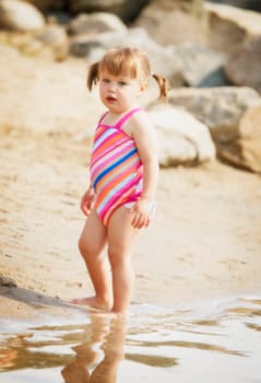 Child on the beach