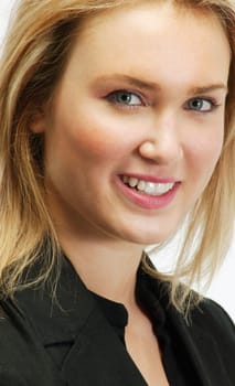 Portrait of a blond woman