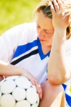 A soccer player