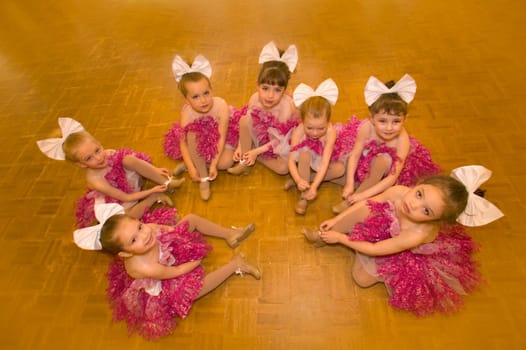 A group of young dancers