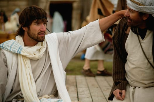 Jesus gives a man direction