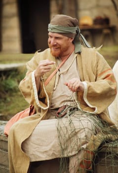 A fisherman and a net